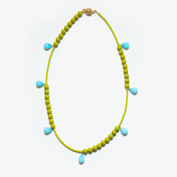 Le Collier Multi Drop Lime