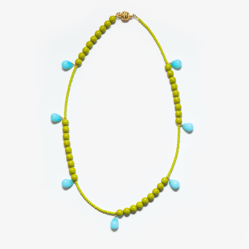 Le Collier Multi Drop Lime