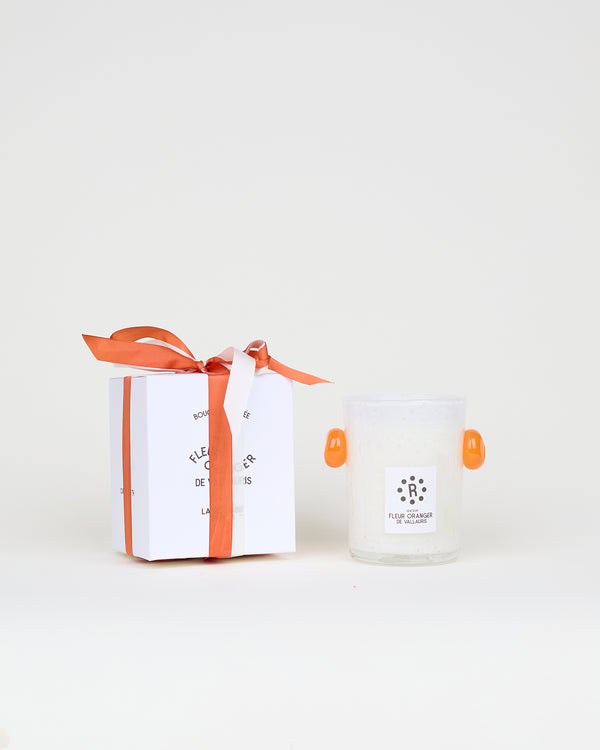 Orange blossom scented peony candle