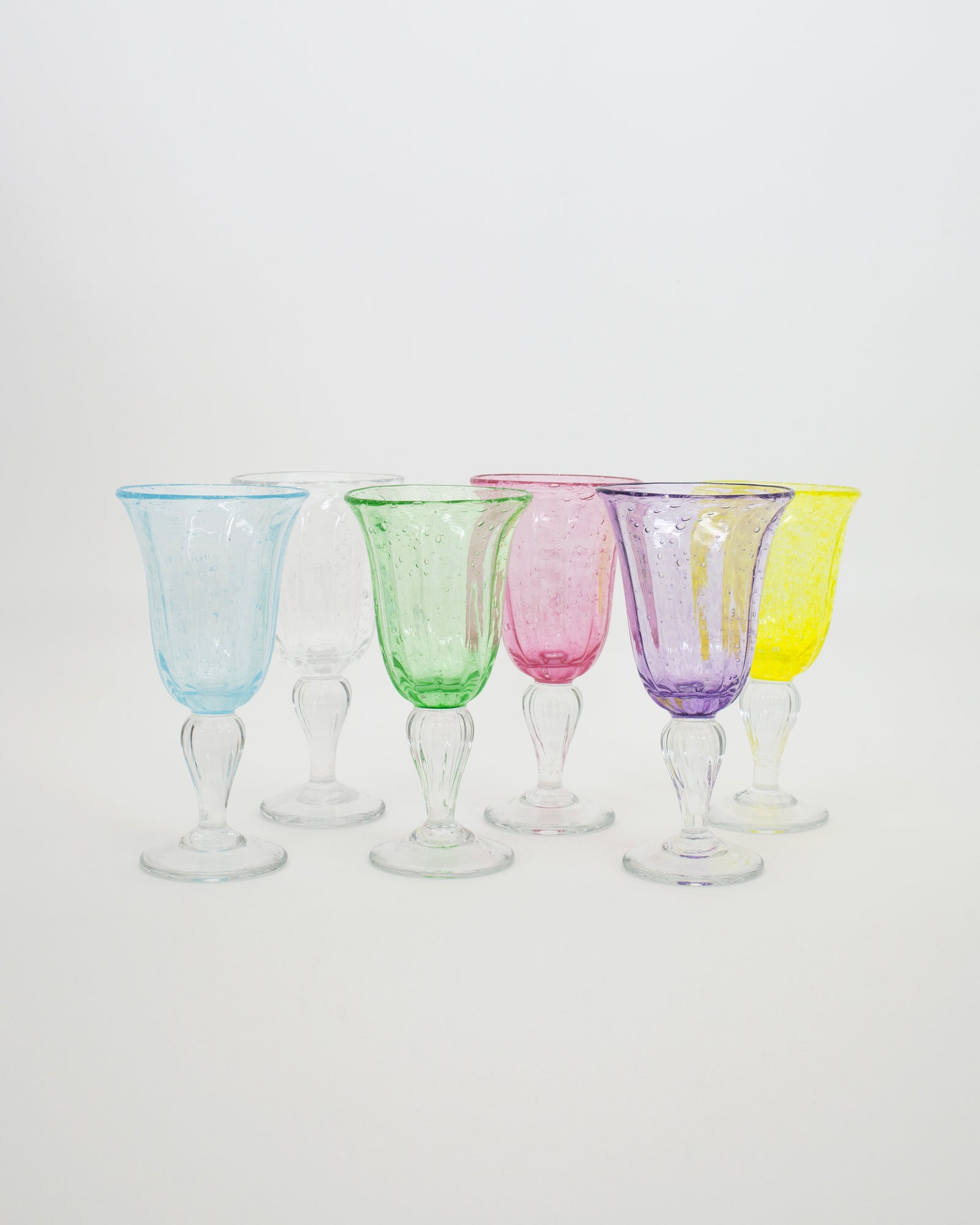 Verre à pied Gordes bullé transparent 25cl Verre à pied Gordes bullé transparent 25cl