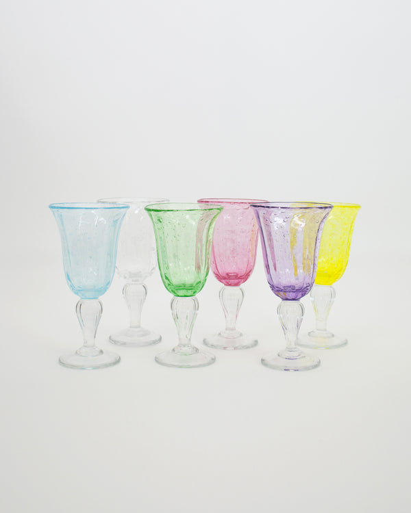 Le lot de 6 verres à pied