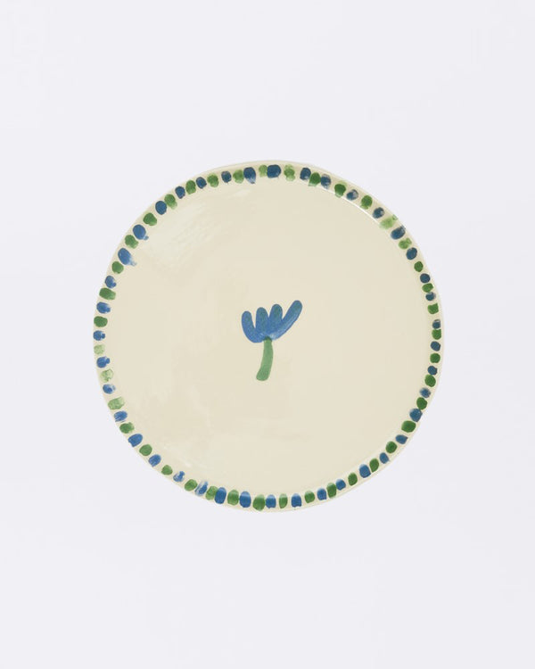 Flower portrait dinner plate